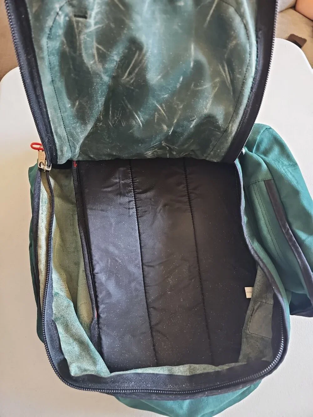 VTG REI Ski Day Pack Backpack Teal Green 2000s Lift Pass Window Side Pockets